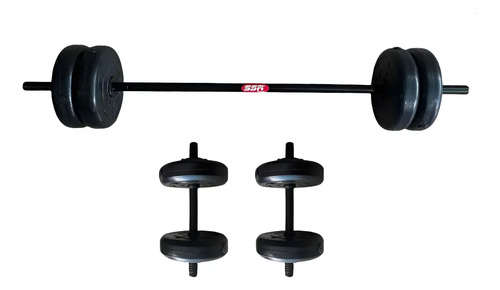 Par Barras Para Mancuernas Y Barra Con 60lbs Pesas Ssr Sport | Envío gratis