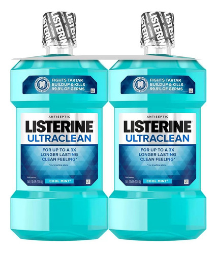 Listerine Enjuague Bucal Anti-sarro 2 Pzas De 1.5 L