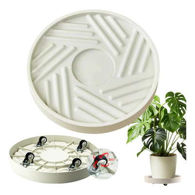 Soporte Para Plantas 29.5 Base Móvil Para Maceta Con Ruedas