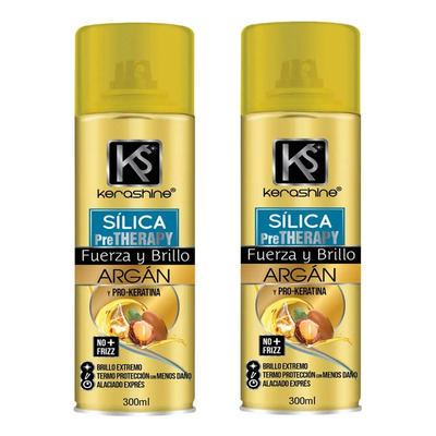 2 Pz Sílica Kerashine Argán 300 Ml C\u002Fu Termo | MercadoLibre