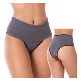 Kit 10 Calcinhas Fitness Lingerie Cós Alto