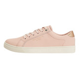 Tenis Tommy Hilfiger Icon Cupsole De Piel Rosa 100% Original