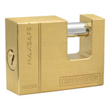 Candado Bronce Perno Horizontal 70 Mm Crossmaster 9933212 Color Dorado