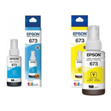 Tinta Epson Original L1800 L805 L1300 L850 Yellow E Ciano 