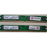 4 Gb Memoria Kingston Kvr800d2n6 02 Módulos 2gb