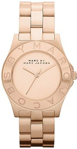 Reloj Marc Jacobs Para Mujer (mbm3127) Blade Tono Oro Rosa