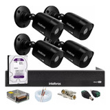 Kit Intelbras 4 Black 1230b G7 Dvr Mhdx 4ch 1004c C/hd 1tb