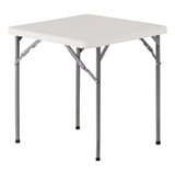 Mesa Plegable Cuadrada 70x74cm Blanca Northwest