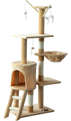 Rascador Para Gatos Torre Tres Pisos Juego Cama Nido - Mli