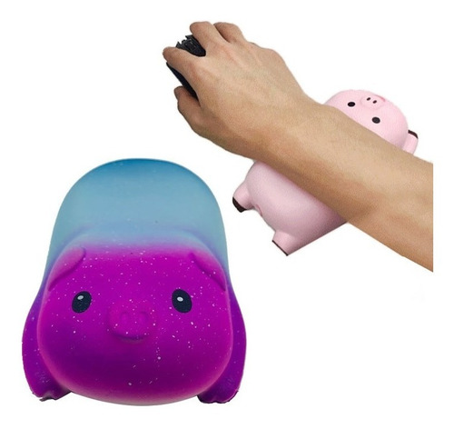 Cojín De Espuma 1pz Para Descansar Muñeca Mouse Pad Cerdito