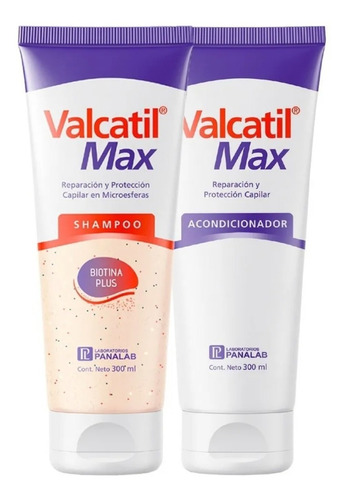 Combo Valcatil Max - Shampoo 300ml + Acondicionador 300ml