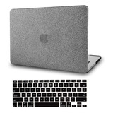 Kecc Funda+teclado Macbook Air 13 A2337 M1 A2179 Shine Gris