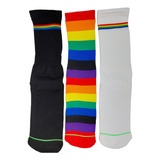 Calceta Pride Rayas Calceta Lineas Premium Aesthetic Sport