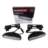 Kit Faros Auxiliares Antiniebla Led Universal Drl Luz Diurna