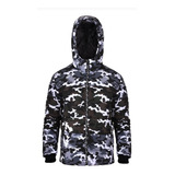 Campera Inflable Hombre Mockba By Farenheite Bilban Camu Gri