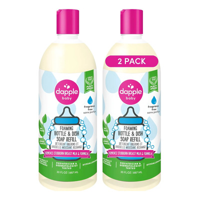 2pack Dapple Baby Jabon Liquido Para Limpiar Biberones 887ml | Envío gratis
