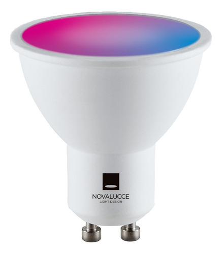 Lampara Led Novalucce Smart Rgb Dicro 5w 120º Gu10 Wifi   