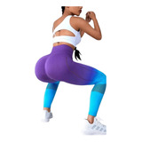 Lycra Leggings Deportivo Push Up - Morado Ref. 1080