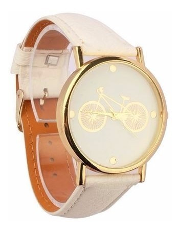 Elegante Reloj Blanco De Bicicleta Con Envío Incluido