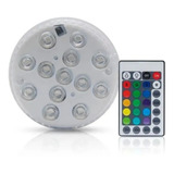 Pack X2 Luminaria Led Sumergible Rgb 16 Colores Ip68 A Pila 