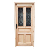 Puerta Simple Colonial Madera Mod. Turin Estilo Antiguo 