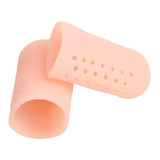 Protetor De Silicone Para Dedão Do Pé Proteção Calos Unhas Cor Bege