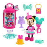 Figura De Juguete Minnie Mouse Con Cambios De Ropa