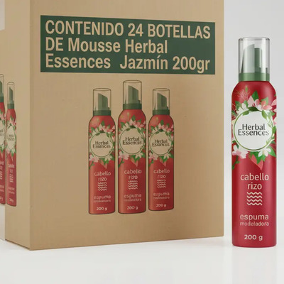Espuma Modeladora Mousse Herbal Essences Jazmín 200g Pack24