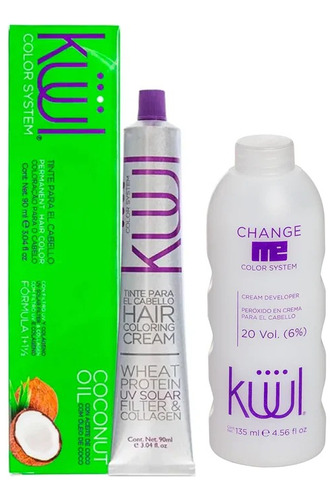 Kit Kuul Tinte 90 Ml + Peroxido 20 Vol 135 Ml