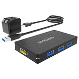 Concentrador Usb Con Alimentacion, Byeasy Aluminio Usb 3.0