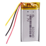 1 Unidade 3 Fios 602040 3,7v 500mah 6mm X 20mm X 40mm 