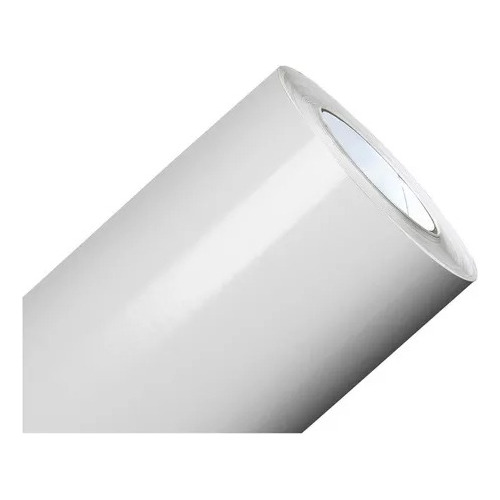 Papel Adesivo Branco Brilho Envelopar Mesa Geladeira 6m X 1m