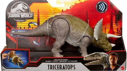 Triceratops Jurassic World Ruge Y Ataca  Primal Attack 