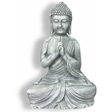 Buda Hindu Grande Sidarta Orando Estatueta Em Resina 46cm