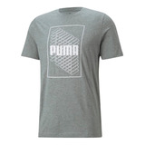 Camiseta Puma Wording Graphic-gris
