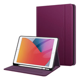 Funda Fintie Para iPad 9ª 8ª 7ª Gen 10.2  Sop/ Lapiz Violeta