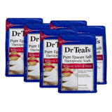 Dr Teal's Solución De Remojo De  6.00 Pound (pack Of 6) Drtl