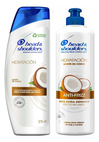 Head & Shoulders Hidratación Aceite De Coco Shampoo + Crema 