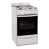 Cocina Volcan 89144vm A Gas 4 Hornallas  Blanca Puerta Con Visor