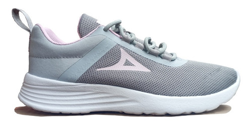 Tenis Running Pirma Dama Modelo 4517 Gris Rosa