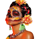 Piedras Faciales Maquillaje Catrina Halloween 2 X 1