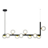 Lampara De Techo Colgante Industrial 10 Luces Moleculas