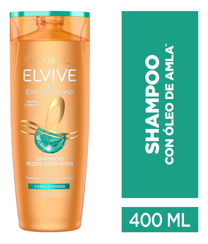 Shampoo Óleo Extraordinario Rizos Definidos Elvive Loreal   