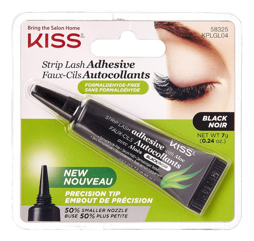 Pegamento Kiss Para Pestañas Postizas Con Aloe Vera Negro