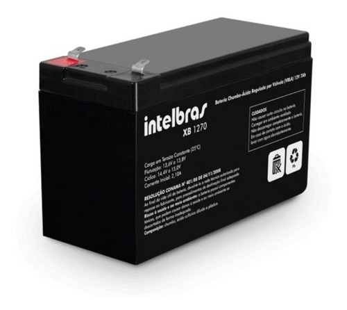 Bateria Intelbras Selada Para Nobreak 12v X 7 Amp Xb 1270