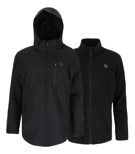 Chaqueta 3 En 1 Parbat Wp Hombre Black Doite