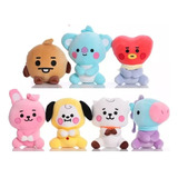 Set De 7 Unidades/set De Kpop Bts. Muñeca De Peluche Bt21, R