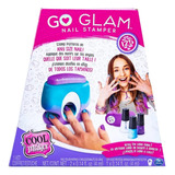 Juguete Maquina Kit Decorador Uñas Go Glam Nail Stamper Cool