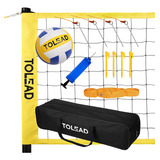 Juego De Voleibol Tolead Portátil Para Exterior, Con Postes