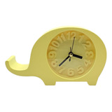 Reloj Despertador De Escritorio Elefante Amarillo